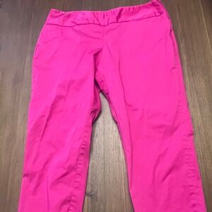 Hot pink capri pants